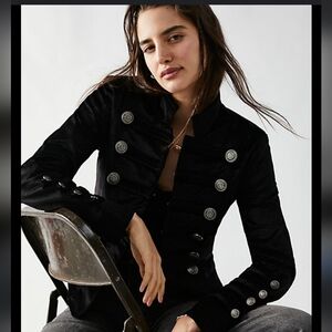 Velvet Military Jacket